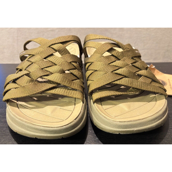 MALIBU SANDALS Zuma EVA Rubber Nylon Olive Green Men\'s Size 13 Sandals